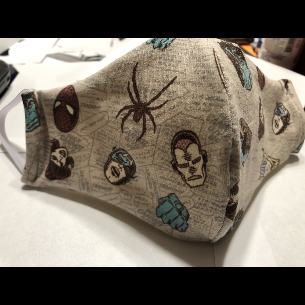 Marvel face mask with filter pocket